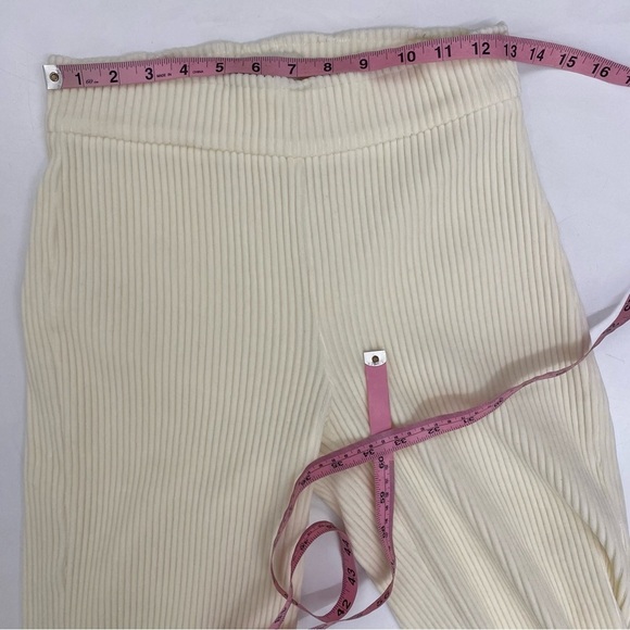 Avenue Montaigne || Alex Corduroy Wide Leg Pull On Pants Ivory Cream 4 - Picture 9 of 11